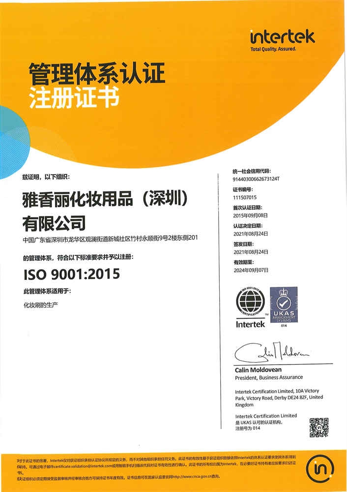ISO9001：2015 中文